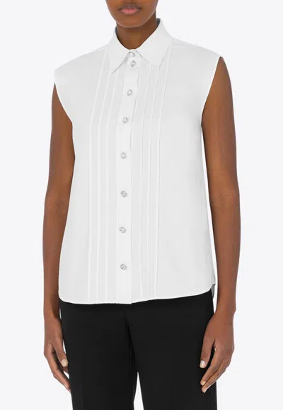 Moschino Pleated Sleeveless Shirt
