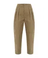 Moschino Pleated Track Pants In Brown