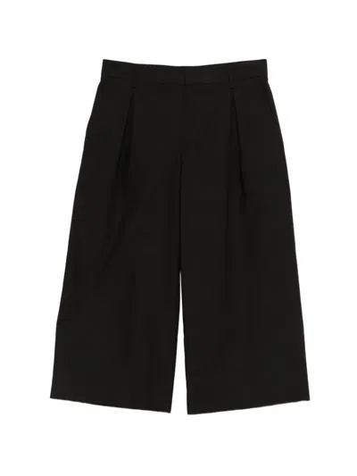 Moschino Pleated Trousers In Black