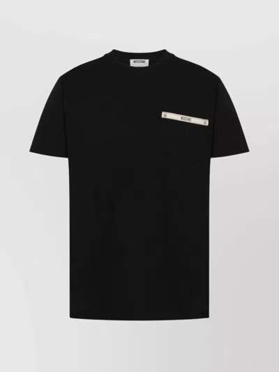 MOSCHINO POCKET DETAIL CREW NECK