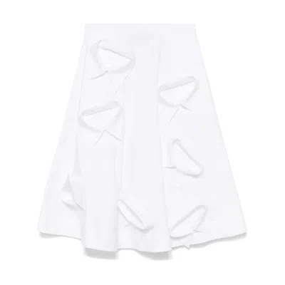 Moschino Pocket Detail Skirt In White