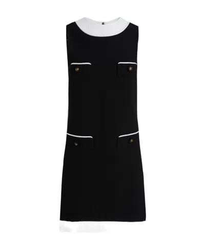 Moschino Pocket-detailed Sleeveless Mini Dress In Black