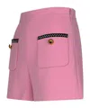 Moschino Pink Virgin Wool Blend Shorts In Pink