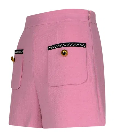 MOSCHINO MOSCHINO CONTRAST TRIM TEXTURED FINISH SHORTS