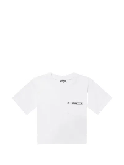 Moschino Kids' Pocket T-shirt In White