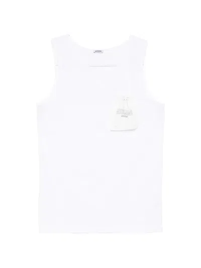 Moschino Pocket-detail Vest In White