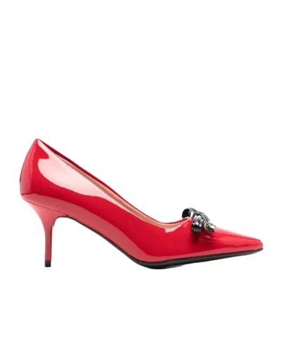 Moschino Pointed High Heels In Red