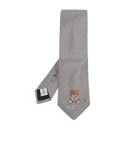 Moschino Pointed Tie In Gray