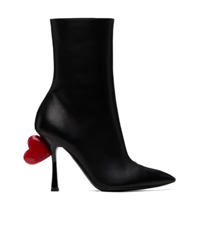 Moschino Pointed Toe Ankle Boots
