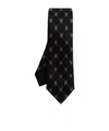 Moschino Monogram Silk Tie