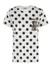 Moschino Polka-dot Bear T-shirt In White