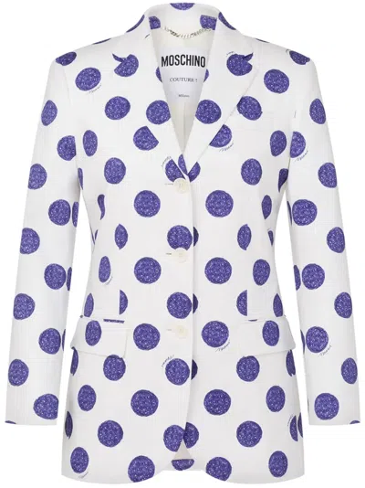MOSCHINO POLKA-DOT BLAZER