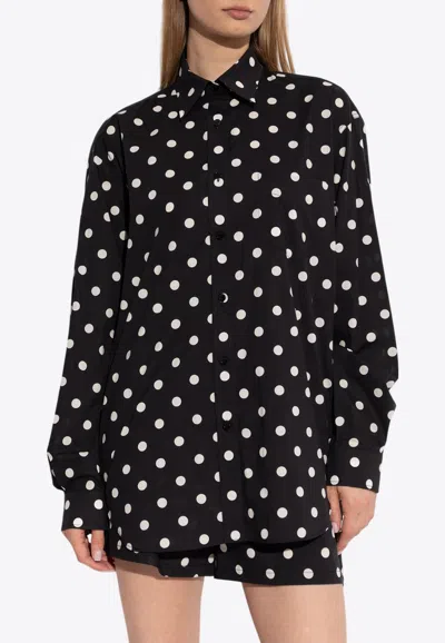 Moschino Polka Dot Long-sleeved Shirt