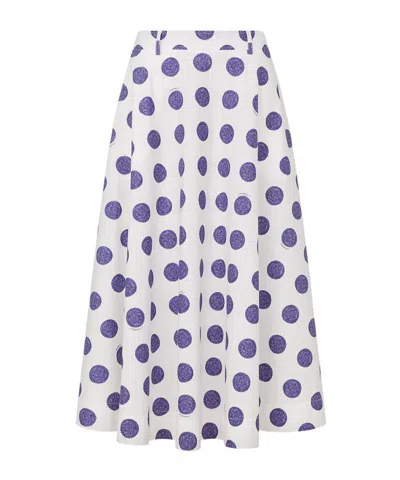 MOSCHINO POLKA-DOT MIDI SKIRT