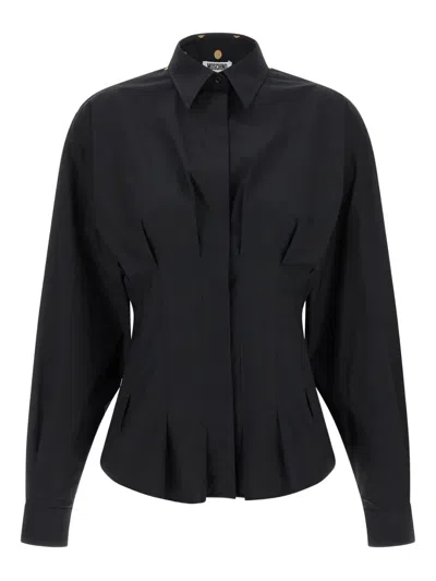 MOSCHINO POLKA-DOT PLEATED SHIRT