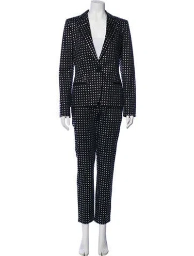 Pre-owned Moschino Polka Dot Print Pantsuit W/ Tags In Black