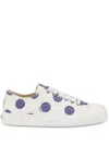 Moschino Polka Dot-print Sneakers In White