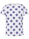 Shop Moschino Polka Dot-print T-shirt In White
