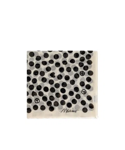 MOSCHINO POLKA-DOT PATTERN SCARF