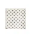 Moschino Off-white & Black Twill Seta Scarf In Gray White/black