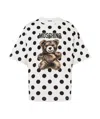 Moschino Teddy Bear Printed Organic Cotton Jersey T-shirt In White