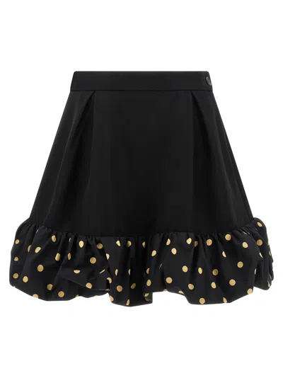 MOSCHINO POLKA DOTS INSERT SKIRT