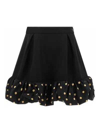 MOSCHINO FALDA SEMILARGA - NEGRO