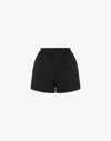 Moschino Polka Dots Printed Cotton Poplin Shorts In Black