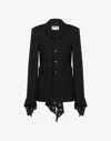 Moschino Diagonale Jacke Aus Wollmischung Mit Polka Dots In Black