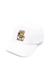 Moschino Polo Bear-print Cap In ホワイト