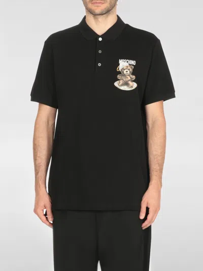 MOSCHINO POLO SHIRT MOSCHINO COUTURE MEN COLOR BLACK,H33458002