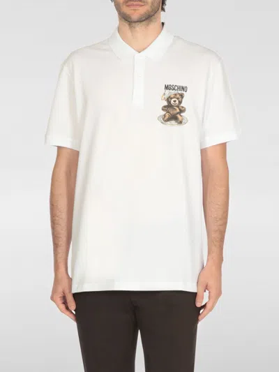 Moschino Polo Shirt  Couture Men Color White