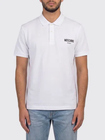 Moschino Polo Shirt Men  Couture In White