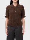 Moschino Polo Shirt  Jeans Woman Color Brown In Brown