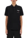 Moschino In Love We Trust Polo T-shirt In Black