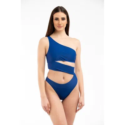 Moschino Polyamide One-piece Women's Swimsuit In Blue