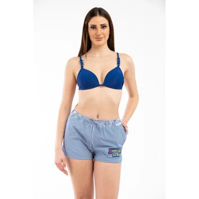 Moschino Polyester Swim Women's Shorts In Blue