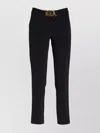 Moschino Polyester Trousers With Golden Metal Buckle