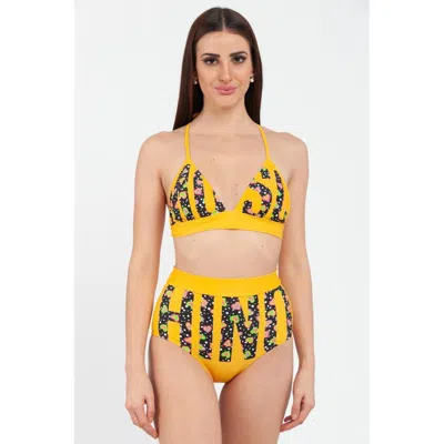 Moschino Polyester Women's Bikini In Yellow