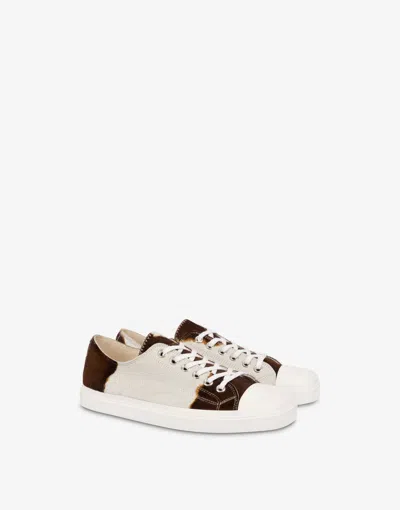 MOSCHINO PONY SKIN TRAINERS