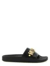 Moschino 'pool' Slides In Black