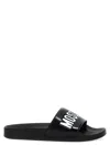 Moschino 'pool' Slides In Black