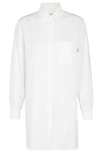 MOSCHINO POPELINE SHIRT WITH CLASSIC COLLAR