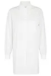 Moschino Popeline Shirt With Classic Collar In White