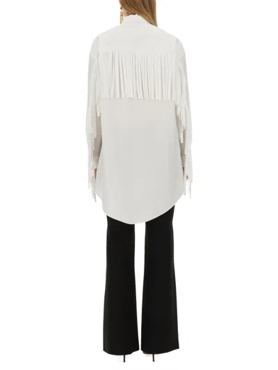 Moschino Poplin Cotton Shirt In White