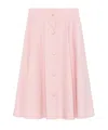 Moschino Knee Length A-line Skirt With High Waist In Pink