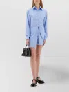 Moschino Poplin Shirt Jumpsuit Featuring Pockets