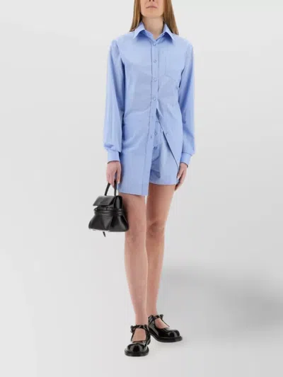 Moschino Poplin Shirt Jumpsuit Featuring Pockets