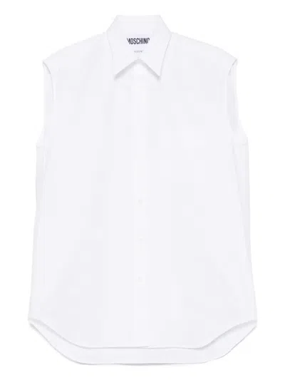 Moschino Poplin Shirt In White