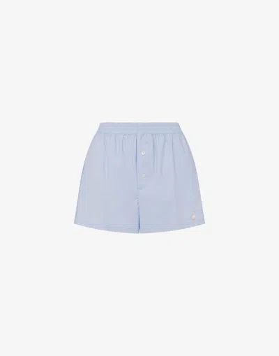 MOSCHINO POPLIN SHORTS GOOSE